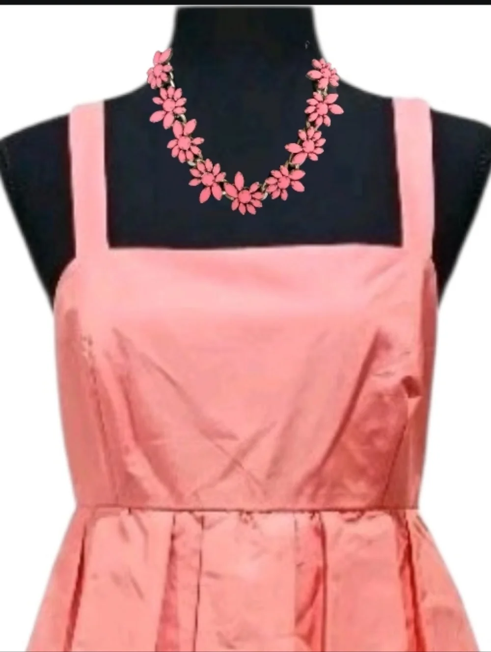 J. Crew Classic Silk Faille Peplum Dress Coral Pink